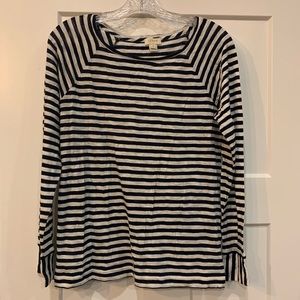 NWT J.Crew Factory Navy & White Striped Shirt